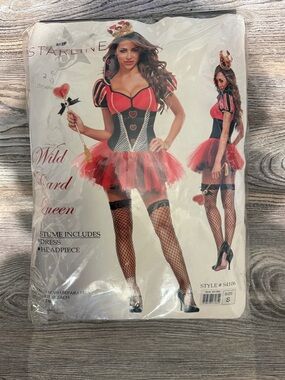 Wild Card Queen Red Tulle Mini Dress